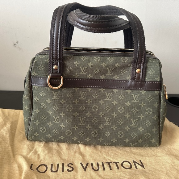 Vintage Josephine Handbag Mini Lin PM and Sarah Mini Mongram wallet set. - Picture 4 of 16